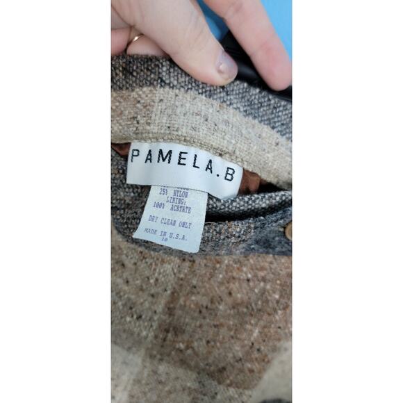 Vintage Women's Pamela B. Chromatic Fringe Skirt Lined Vtg Size 10 75% Wool - Picture 6 of 7